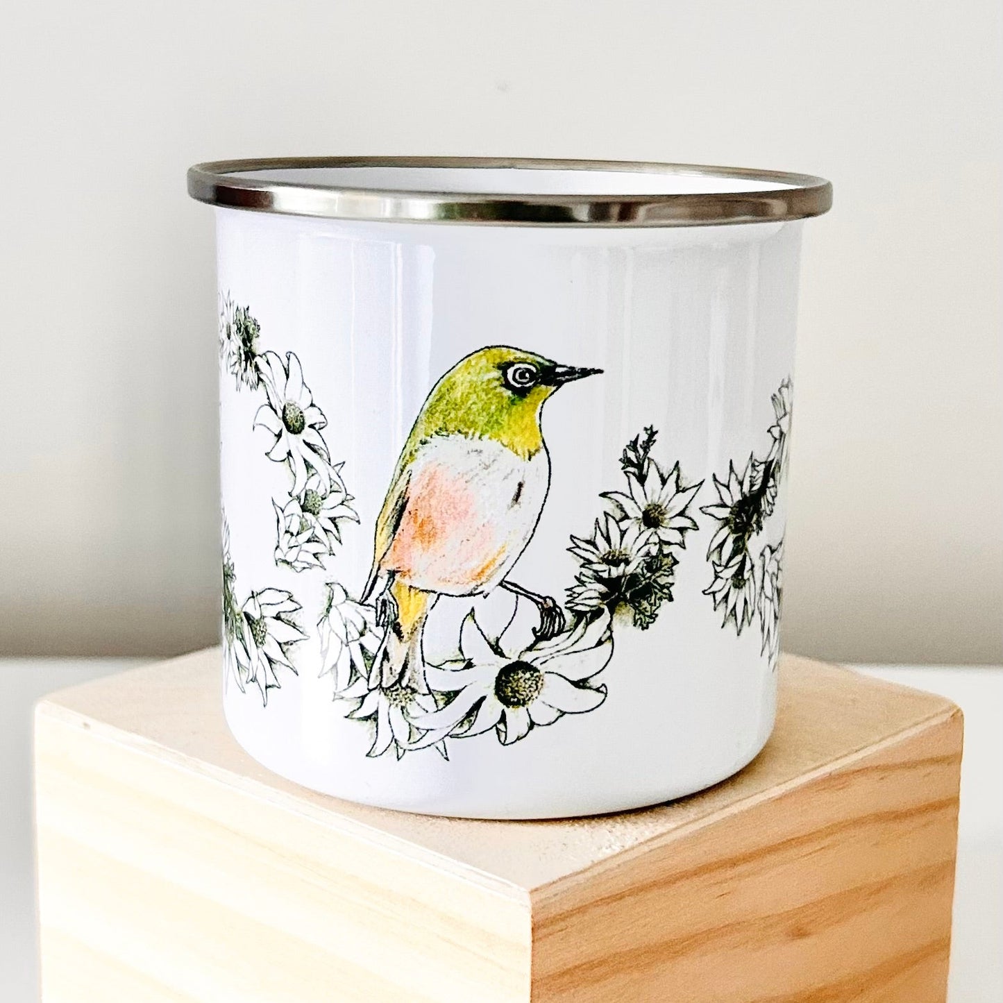 Mug - Silvereye & Flannel Flower