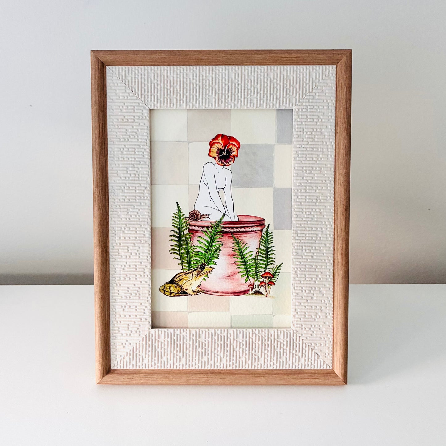 Framed Art Print - Viola Girl, Unfurl