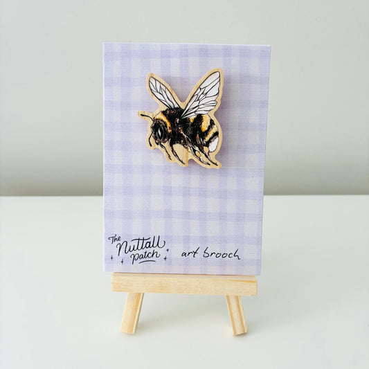 Art Brooch - Bumble Bee