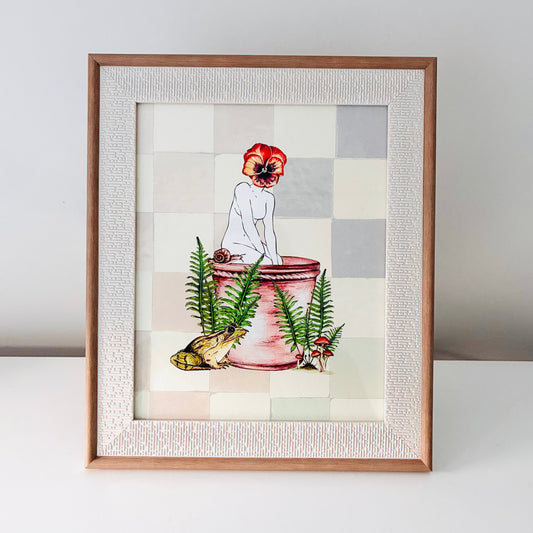 Framed Art Print - Viola Girl, Unfurl