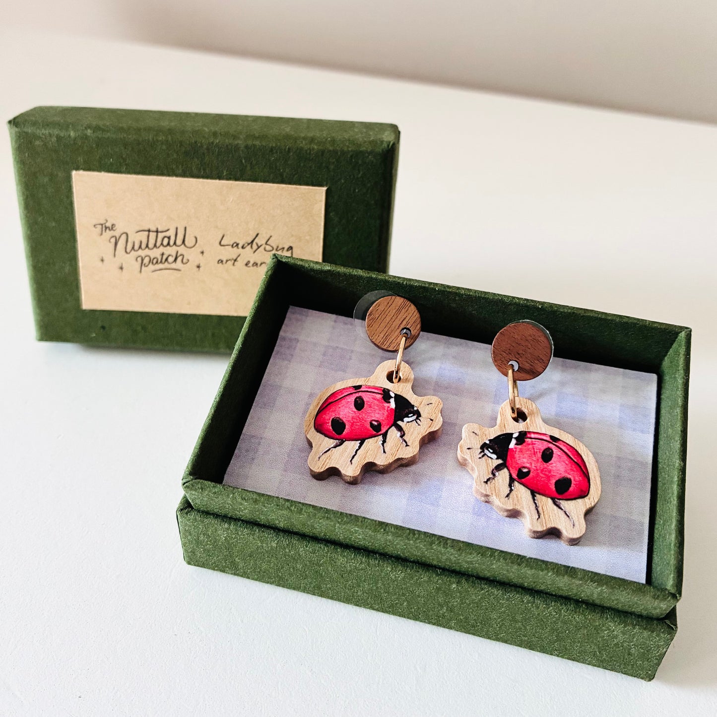 Earrings - Ladybug