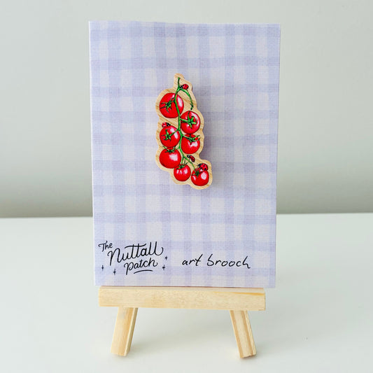 Art Brooch - Tomato Bounty