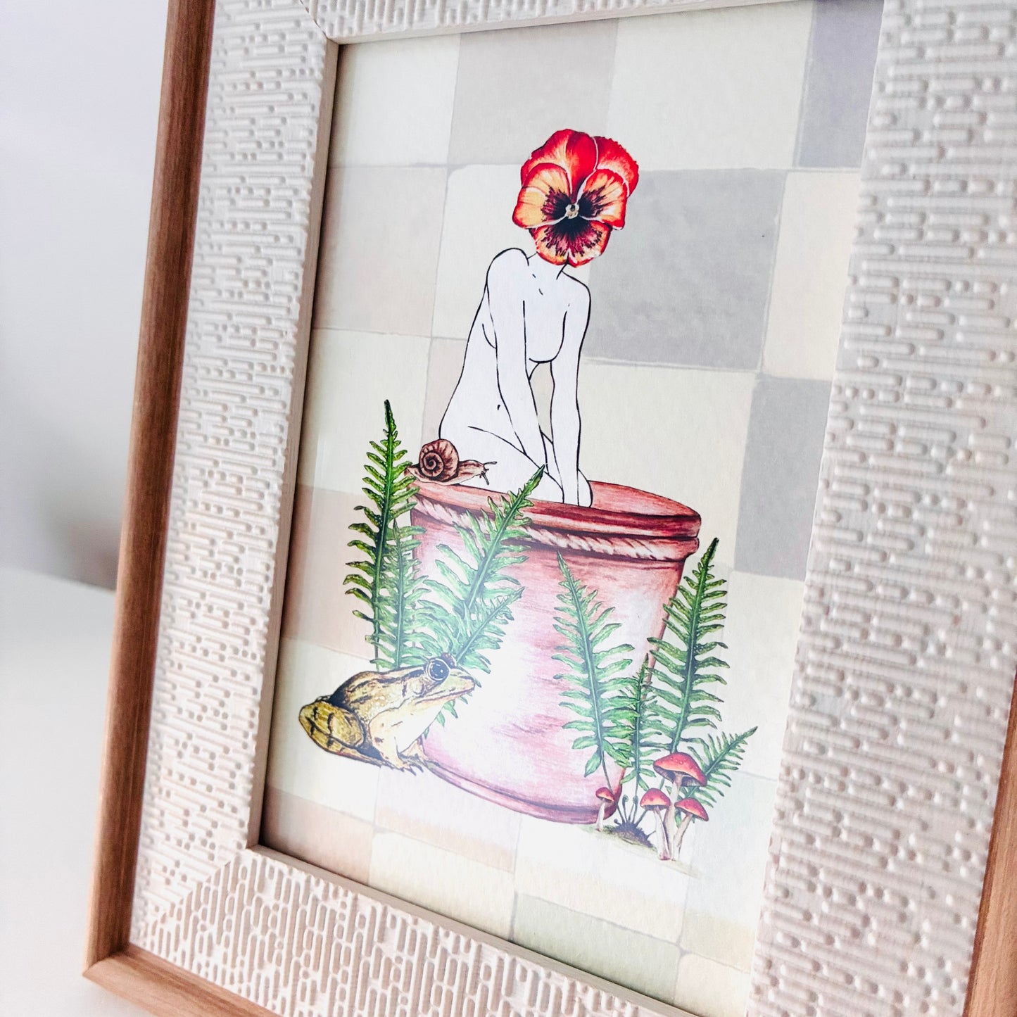 Framed Art Print - Viola Girl, Unfurl