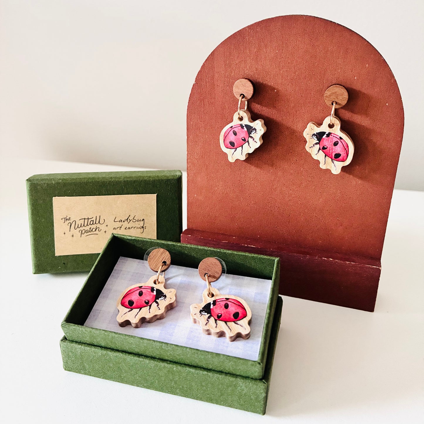 Earrings - Ladybug