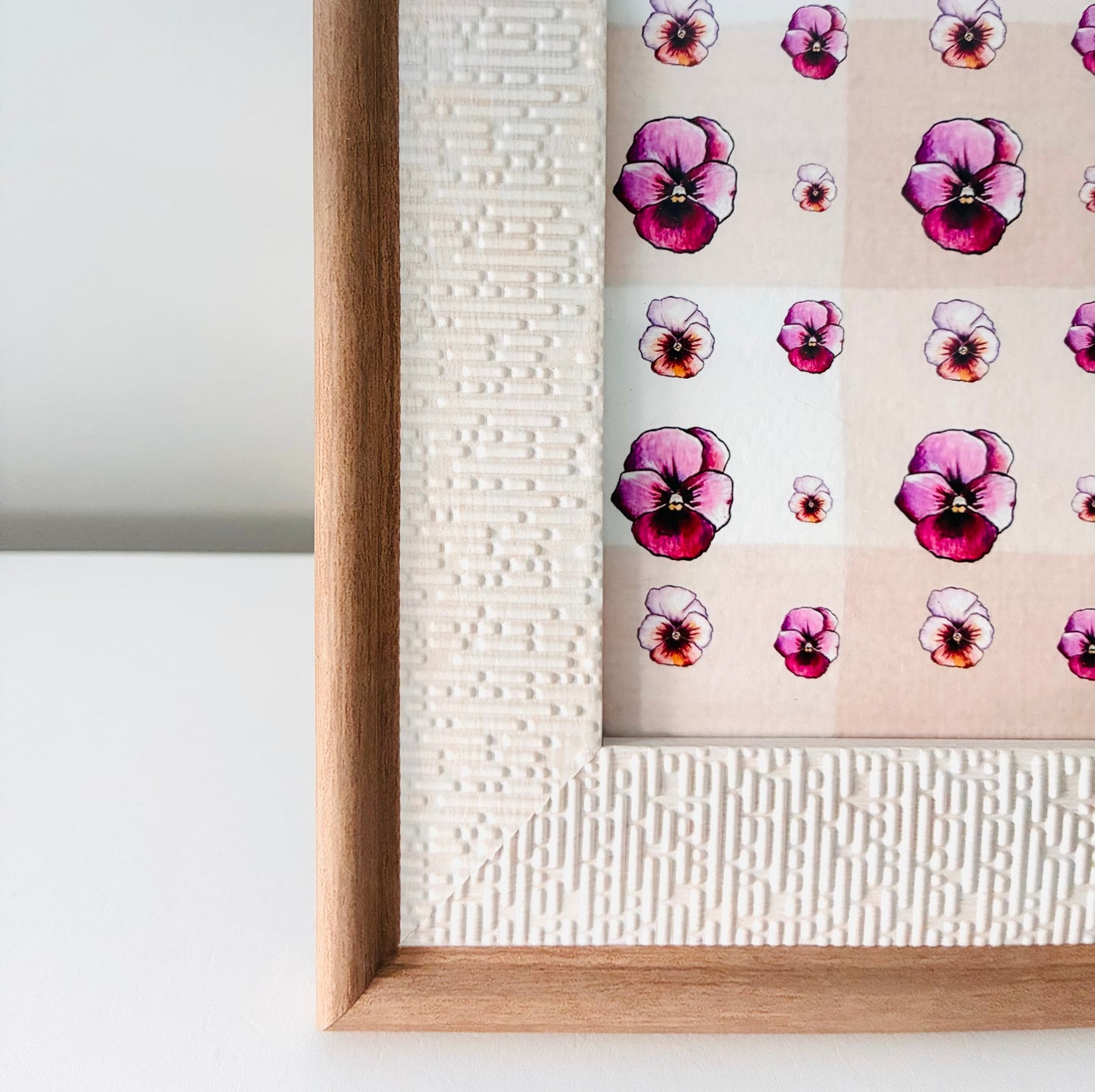 Framed Art Print - Viola Raspberry Blush