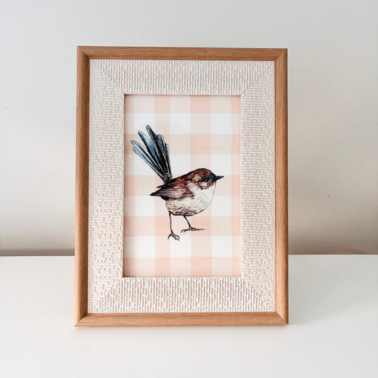 Framed Art Print - Superb Fairy Wren