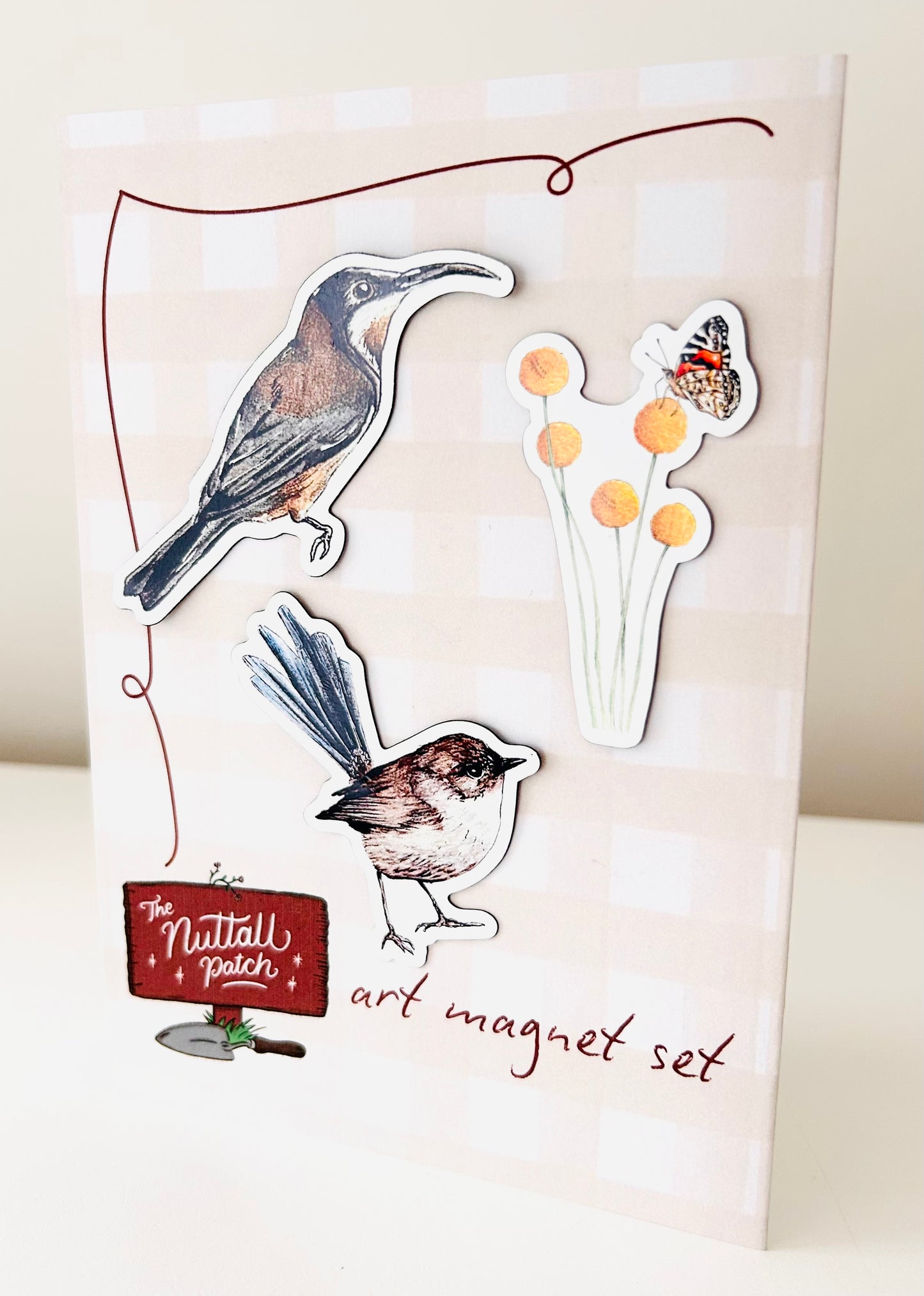Magnet Set - Billy Buttons & Birds