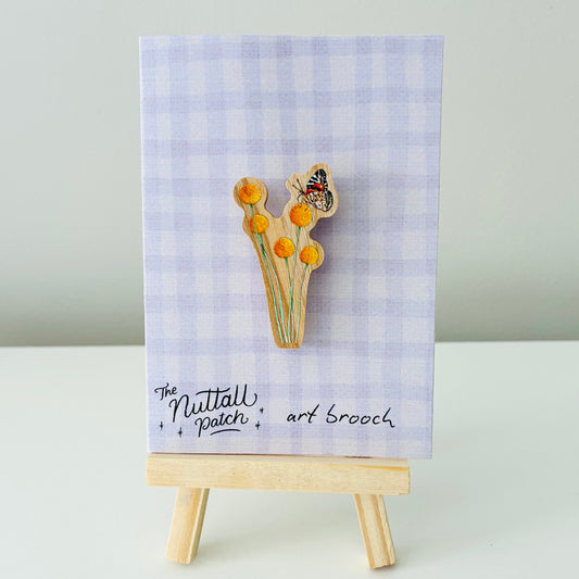 Art Brooch - Billy Buttons