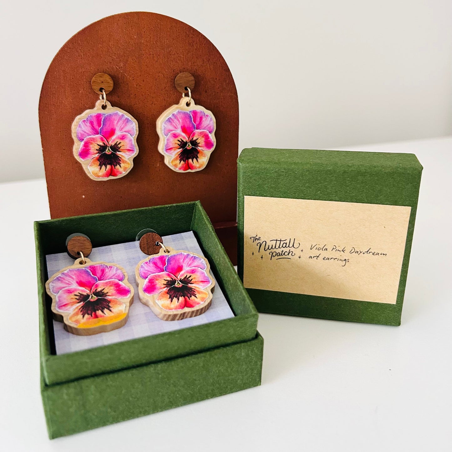 Earrings - Viola Pink Daydream