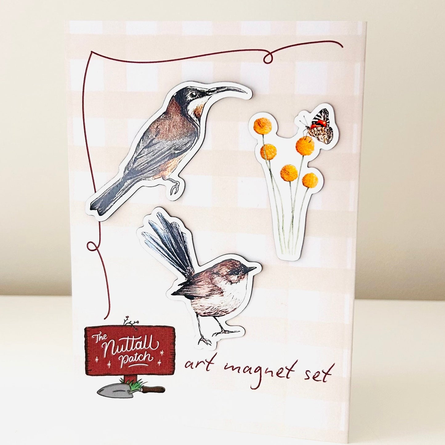 Magnet Set - Billy Buttons & Birds