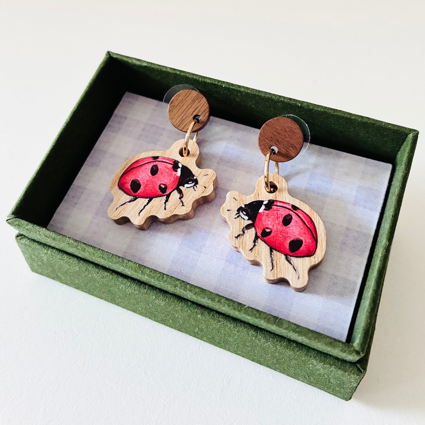 Earrings - Ladybug