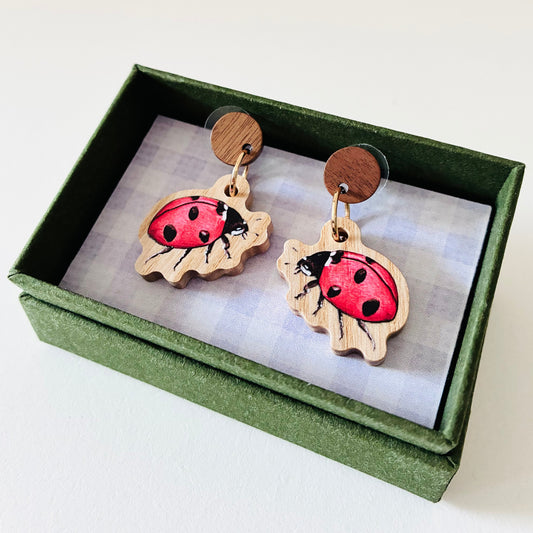 Earrings - Ladybug