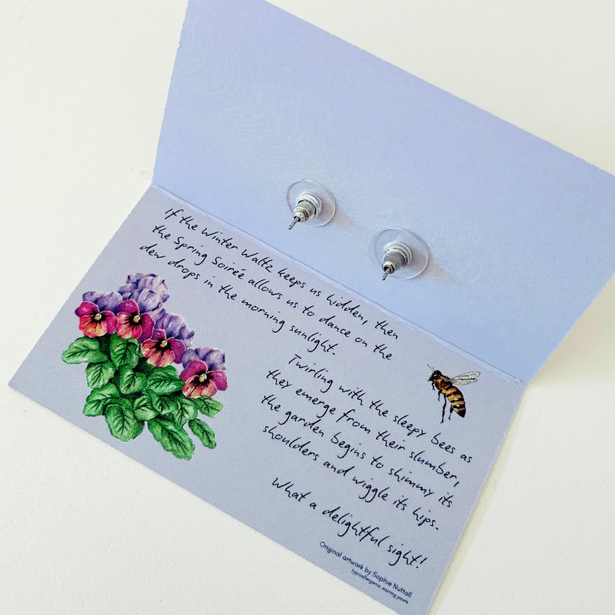 Earrings - Viola, Time To Bloom