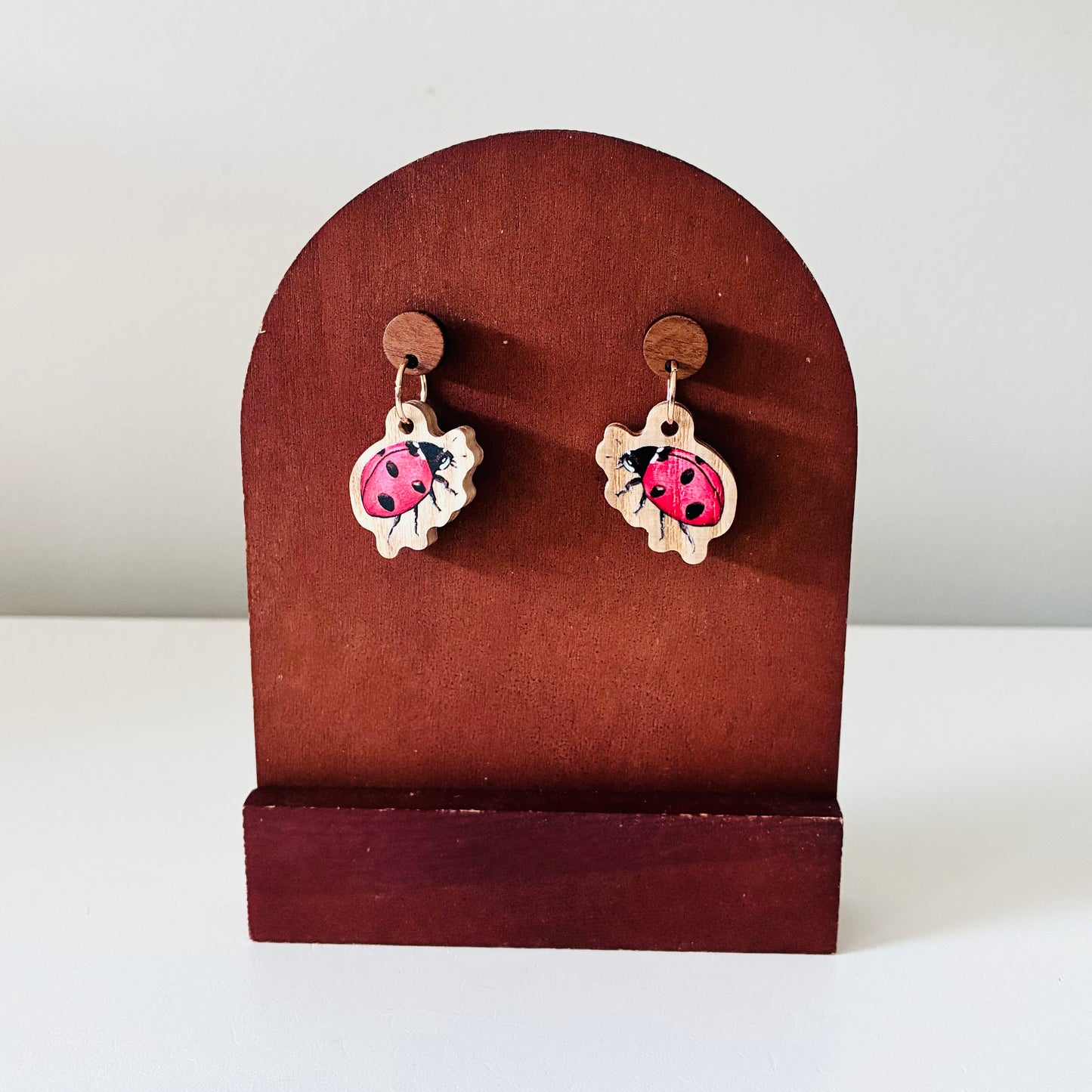 Earrings - Ladybug
