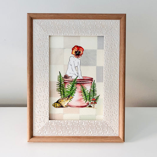 Framed Art Print - Viola Girl, Unfurl