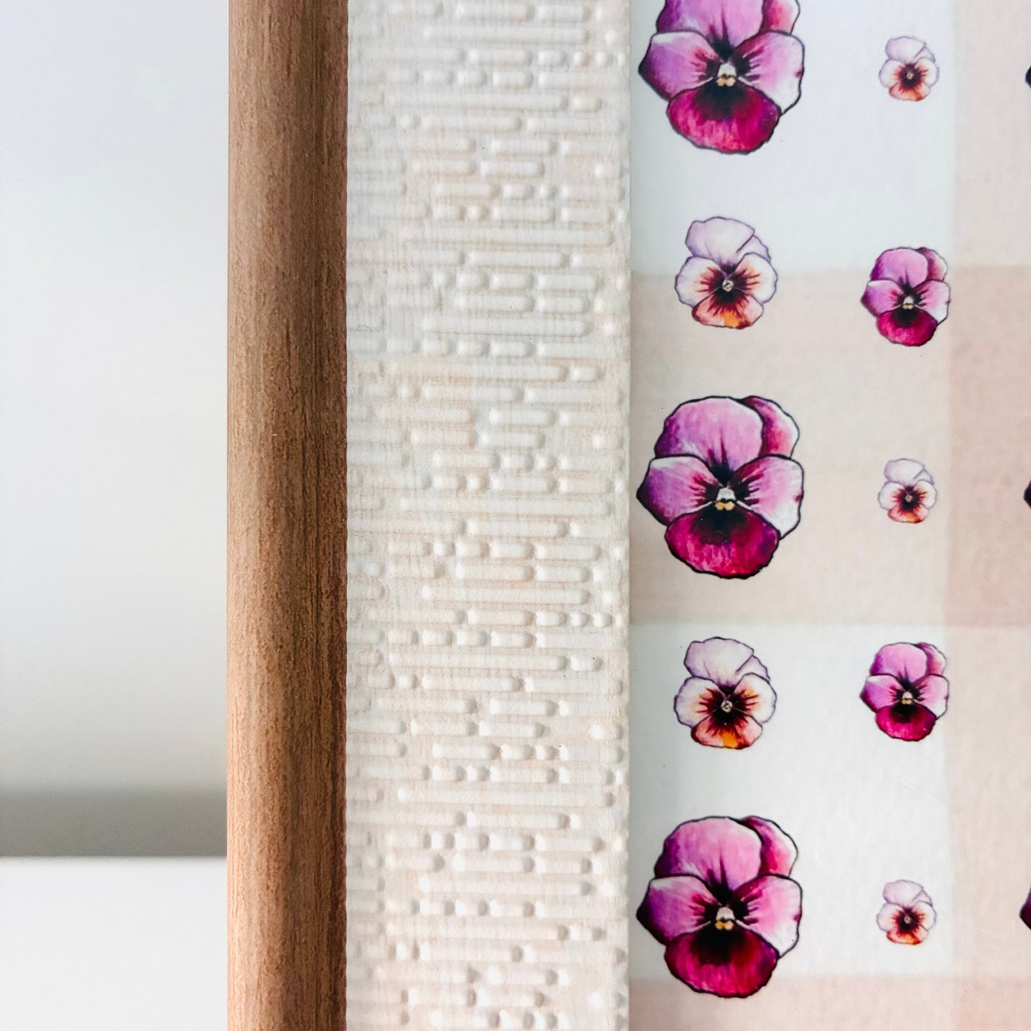 Framed Art Print - Viola Raspberry Blush