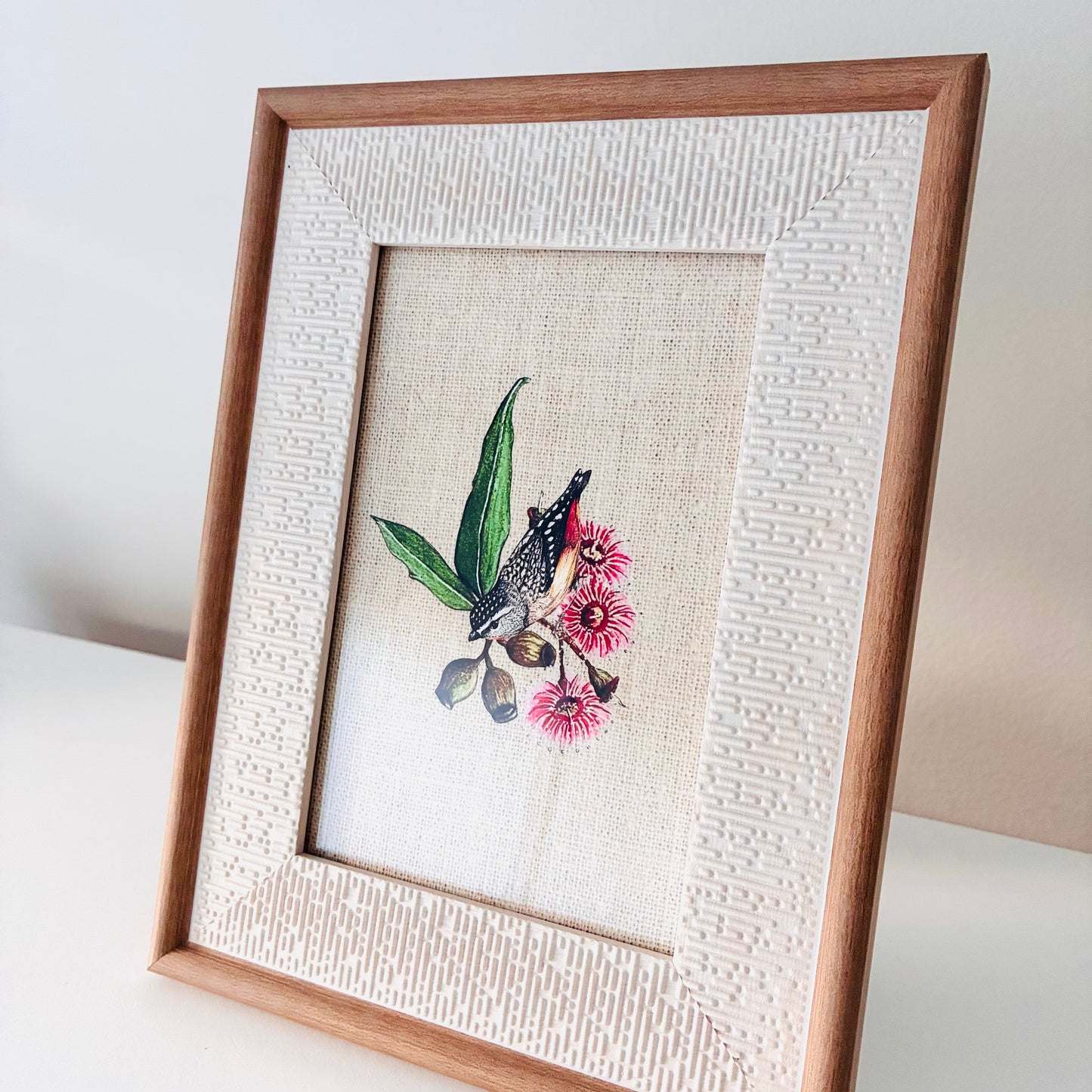 Framed Art Print - Native Series - Spotted Pardalote